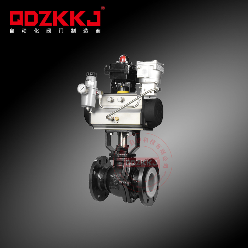 氣動(dòng)襯氟球閥_鑄鋼內(nèi)四氟爆切斷閥