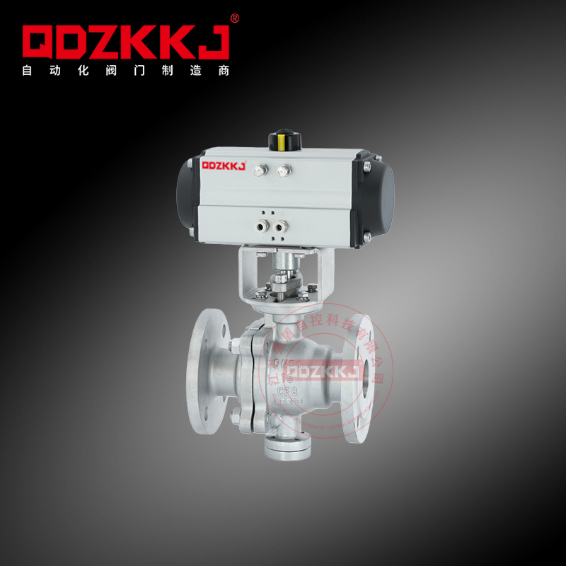 氣動不銹鋼固定式法蘭球閥