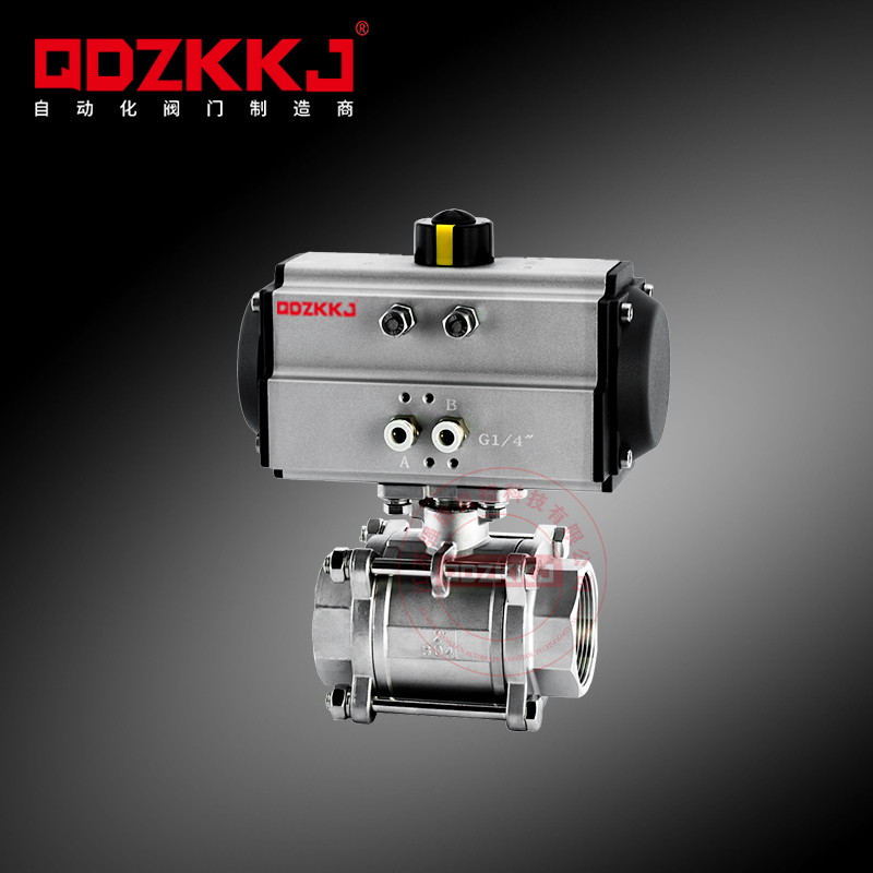 氣動三片式焊接球閥