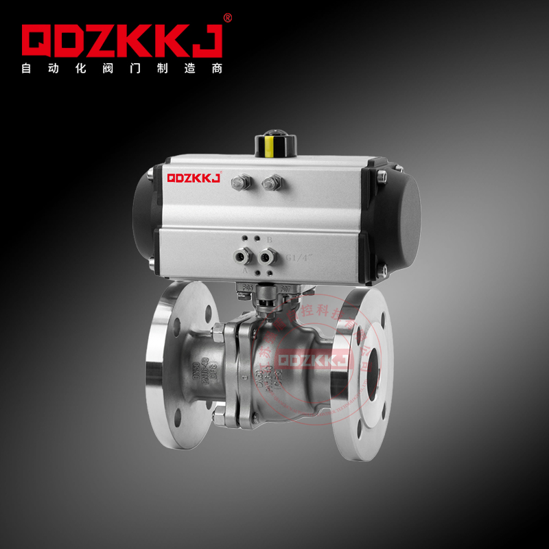 氣動不銹鋼法蘭球閥 QD-Q641F-16P